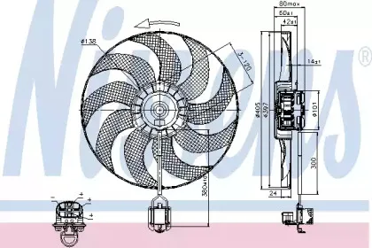 85748 NISSENS Вентилятор, охлаждение двигателя