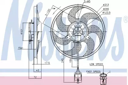 85754 NISSENS Вентилятор, охлаждение двигателя
