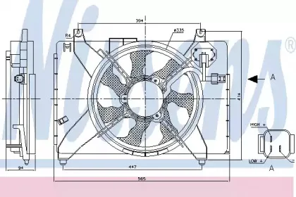 85895 NISSENS Вентилятор, охлаждение двигателя