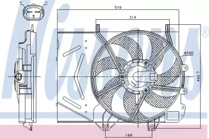 85986 NISSENS Вентилятор, охлаждение двигателя