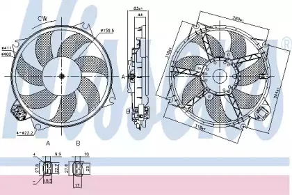 85989 NISSENS Вентилятор, охлаждение двигателя