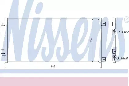 940004 NISSENS Конденсатор, кондиционер