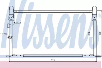 940018 NISSENS Конденсатор, кондиционер