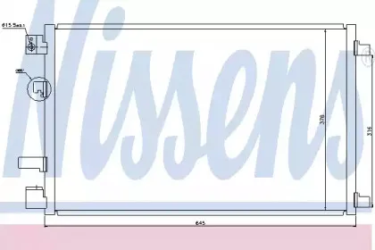 940040 NISSENS Конденсатор, кондиционер