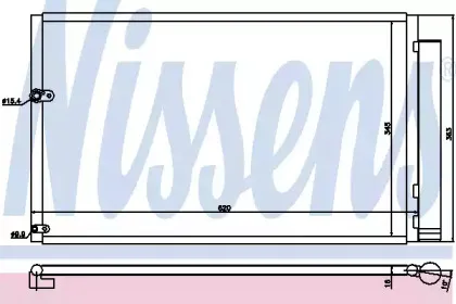 940047 NISSENS Конденсатор, кондиционер