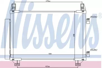 940050 NISSENS Конденсатор, кондиционер