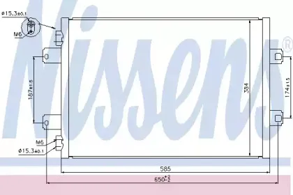 940077 NISSENS Конденсатор, кондиционер