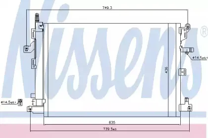 940089 NISSENS Конденсатор, кондиционер