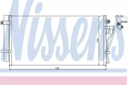 940099 NISSENS Конденсатор, кондиционер
