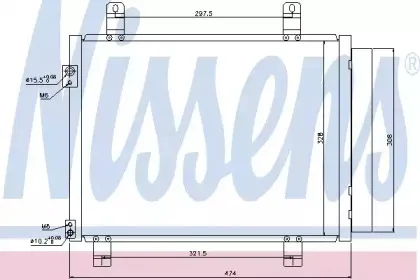 940122 NISSENS Конденсатор, кондиционер