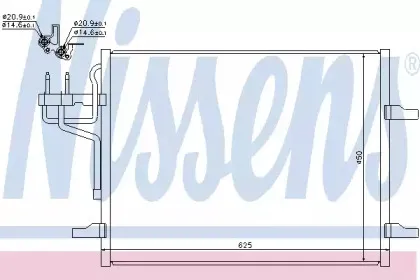 940144 NISSENS Конденсатор, кондиционер