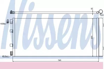 940158 NISSENS Конденсатор, кондиционер