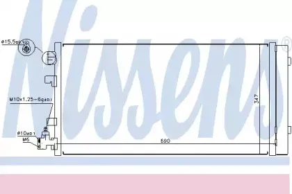 940160 NISSENS Конденсатор, кондиционер