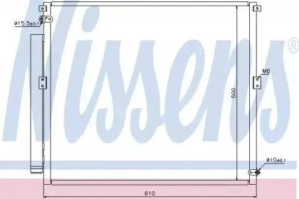 940167 NISSENS Конденсатор, кондиционер