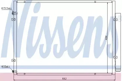 940168 NISSENS Конденсатор, кондиционер