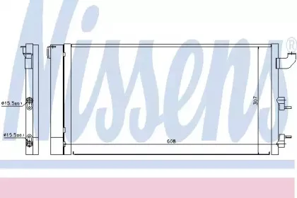 940173 NISSENS Конденсатор, кондиционер