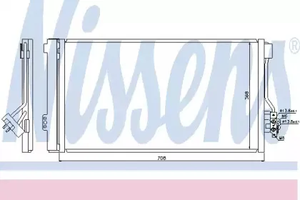 940178 NISSENS Конденсатор, кондиционер