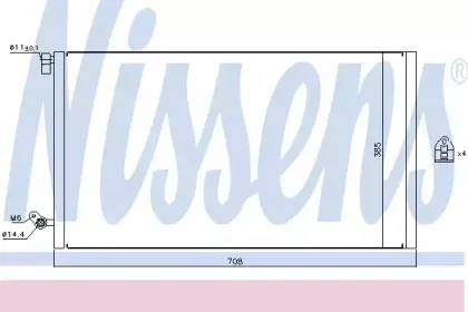 940187 NISSENS Конденсатор, кондиционер