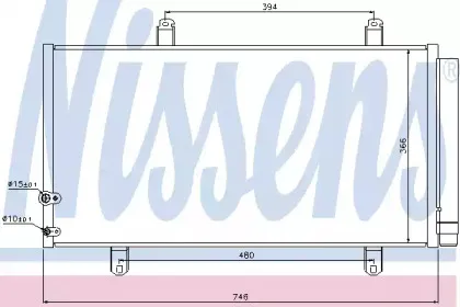 940194 NISSENS Конденсатор, кондиционер