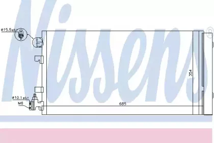 940195 NISSENS Конденсатор, кондиционер