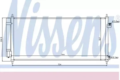 940241 NISSENS Конденсатор, кондиционер