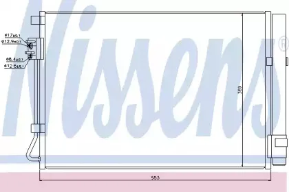 940243 NISSENS Конденсатор, кондиционер