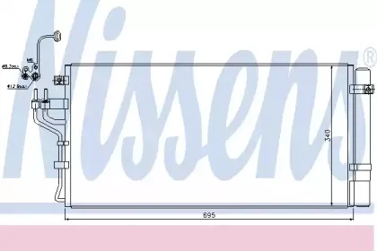 940249 NISSENS Конденсатор, кондиционер