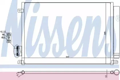 940280 NISSENS Конденсатор, кондиционер