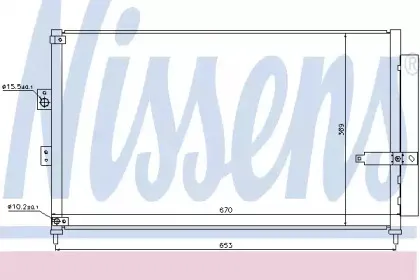 940294 NISSENS Конденсатор, кондиционер