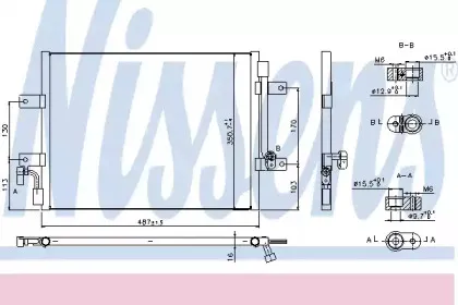 940311 NISSENS Конденсатор, кондиционер