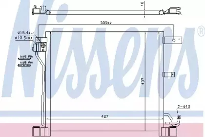 940338 NISSENS Конденсатор, кондиционер