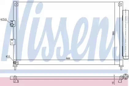 940362 NISSENS Конденсатор, кондиционер