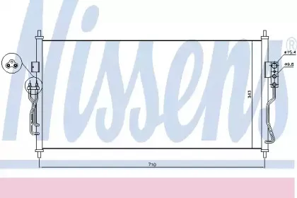 940363 NISSENS Конденсатор, кондиционер