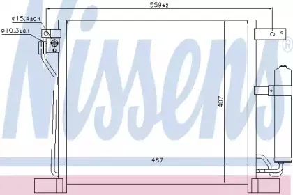 940384 NISSENS Конденсатор, кондиционер