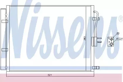 940428 NISSENS Конденсатор, кондиционер