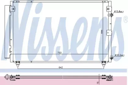 940433 NISSENS Конденсатор, кондиционер
