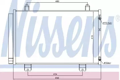 940434 NISSENS Конденсатор, кондиционер