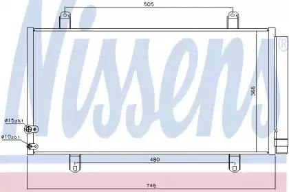 940443 NISSENS Конденсатор, кондиционер