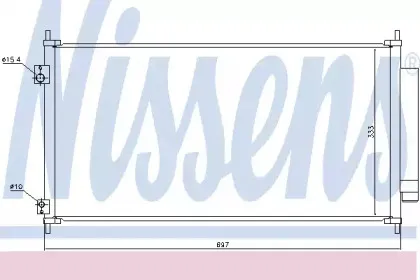 940448 NISSENS Конденсатор, кондиционер