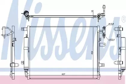 940482 NISSENS Конденсатор, кондиционер