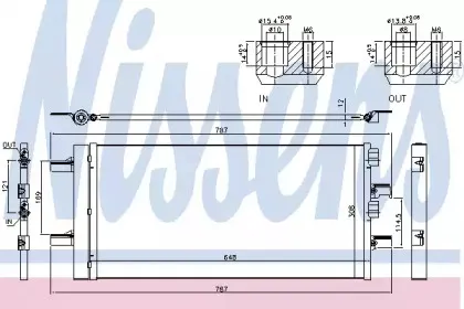 940509 NISSENS Конденсатор, кондиционер