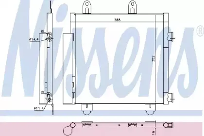 940522 NISSENS Конденсатор, кондиционер