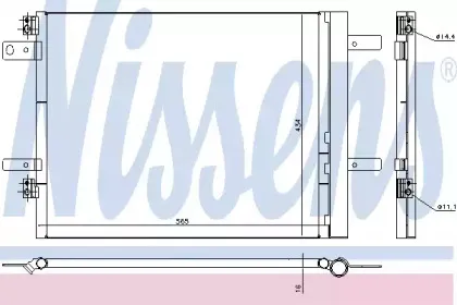 940535 NISSENS Конденсатор, кондиционер