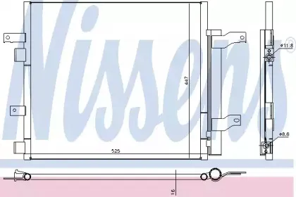 940536 NISSENS Конденсатор, кондиционер