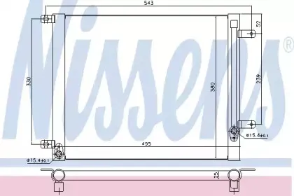 940542 NISSENS Конденсатор, кондиционер