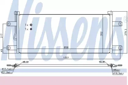 940543 NISSENS Конденсатор, кондиционер