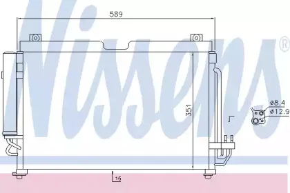 940559 NISSENS Конденсатор, кондиционер