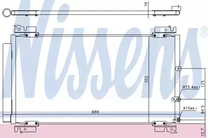 940574 NISSENS Конденсатор, кондиционер