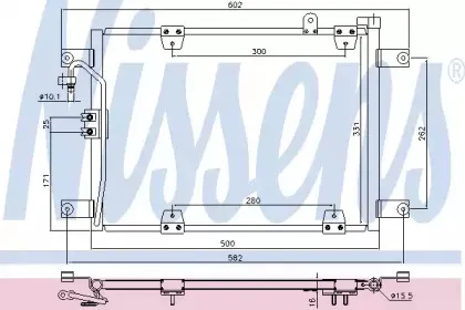 940578 NISSENS Конденсатор, кондиционер