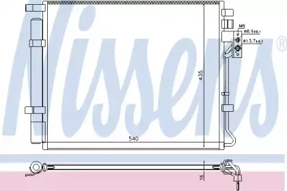 940594 NISSENS Конденсатор, кондиционер